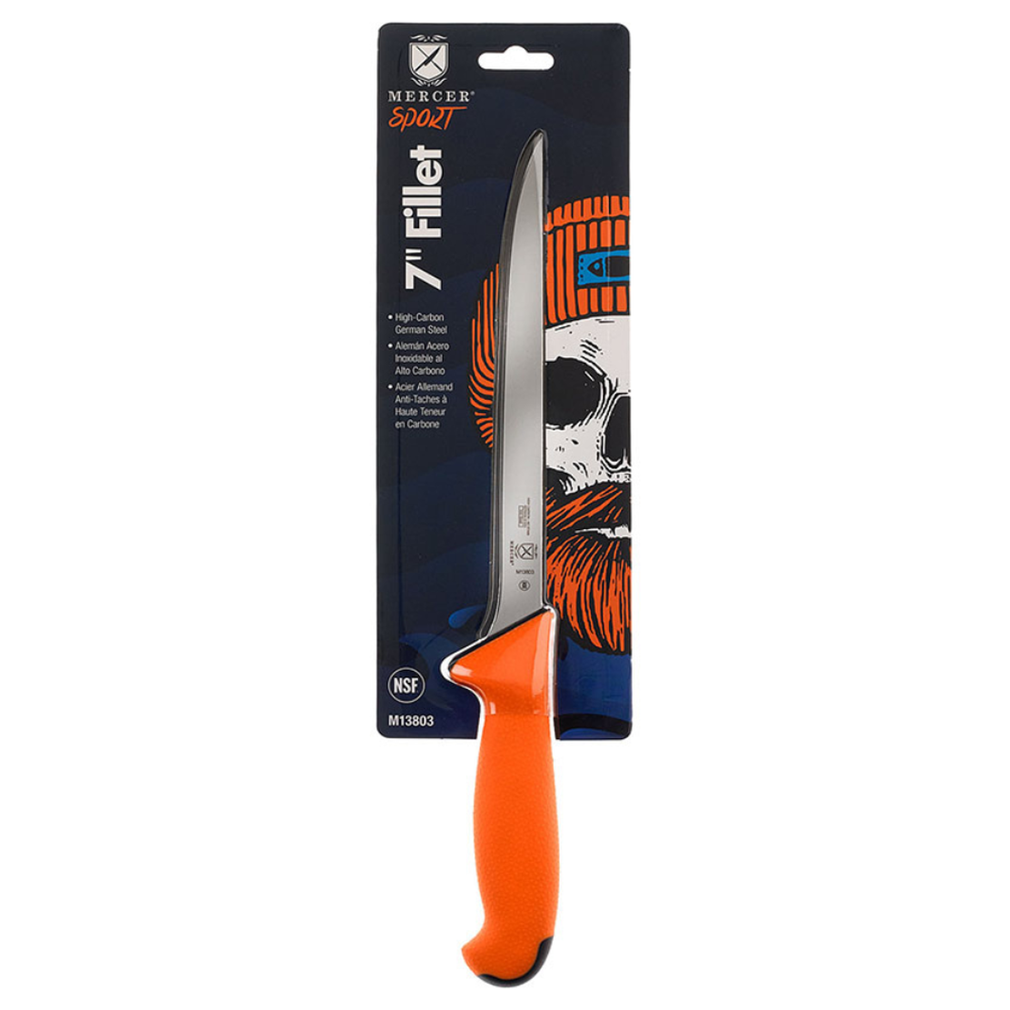 MERCER SPORT Orange Sport Handle Fillet 7" Knife
