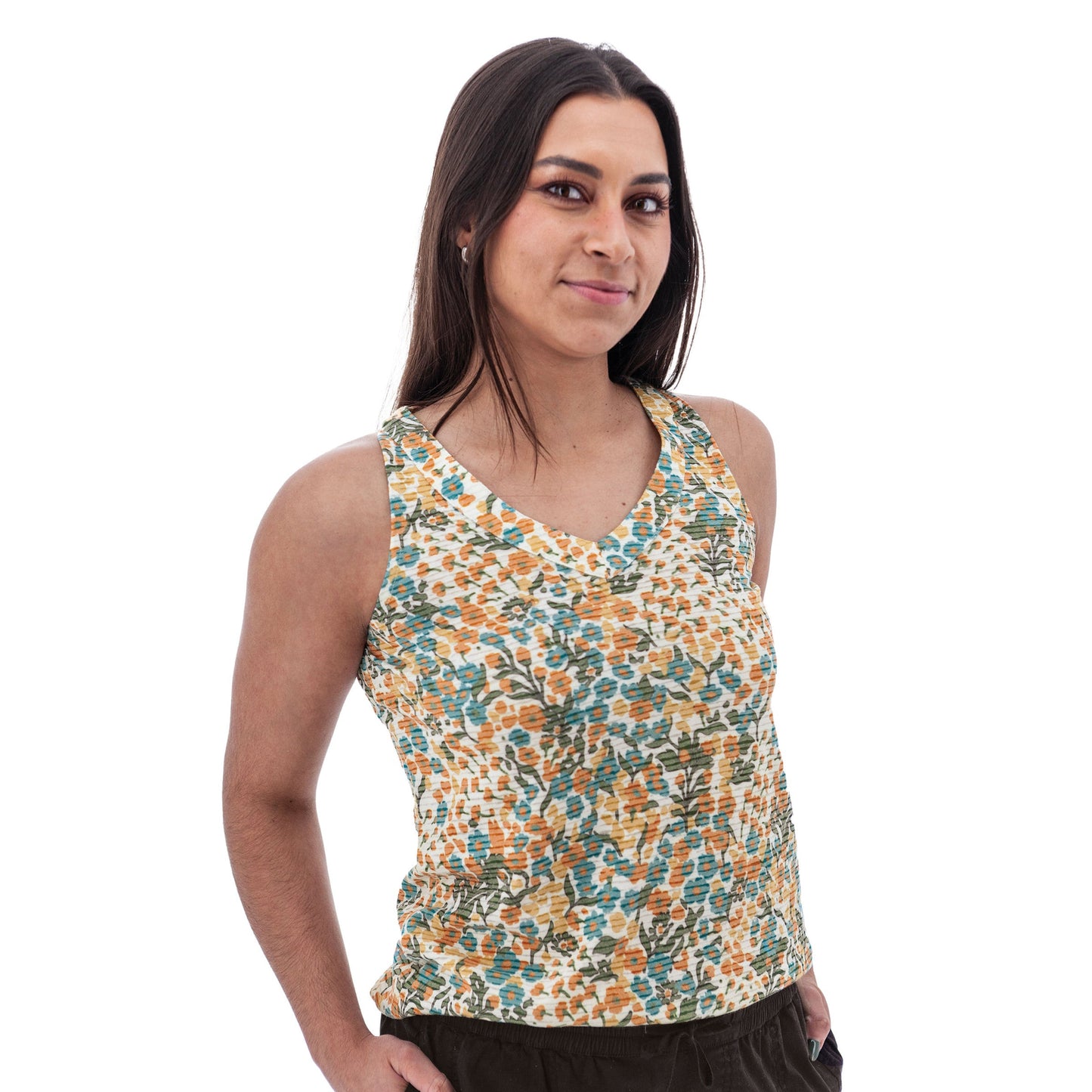 Charlie Burnout Print Tank Top - M17391YR