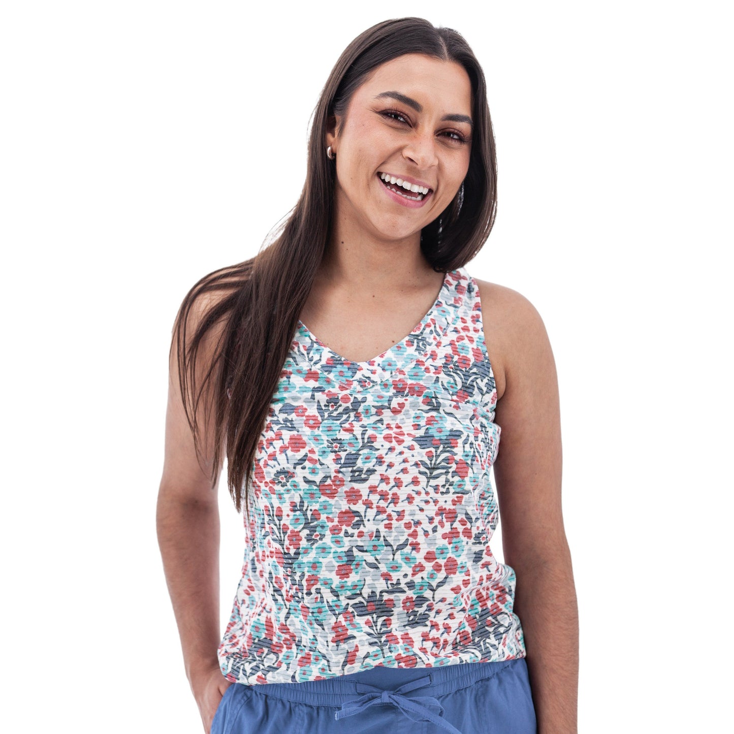 Charlie Burnout Print Tank Top - M17391YR