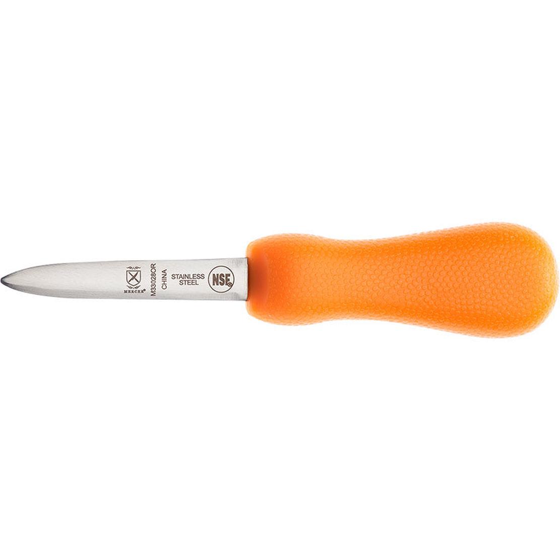 MERCER SPORT Orange Sport Handle 3" Oyster Knife Boston Style