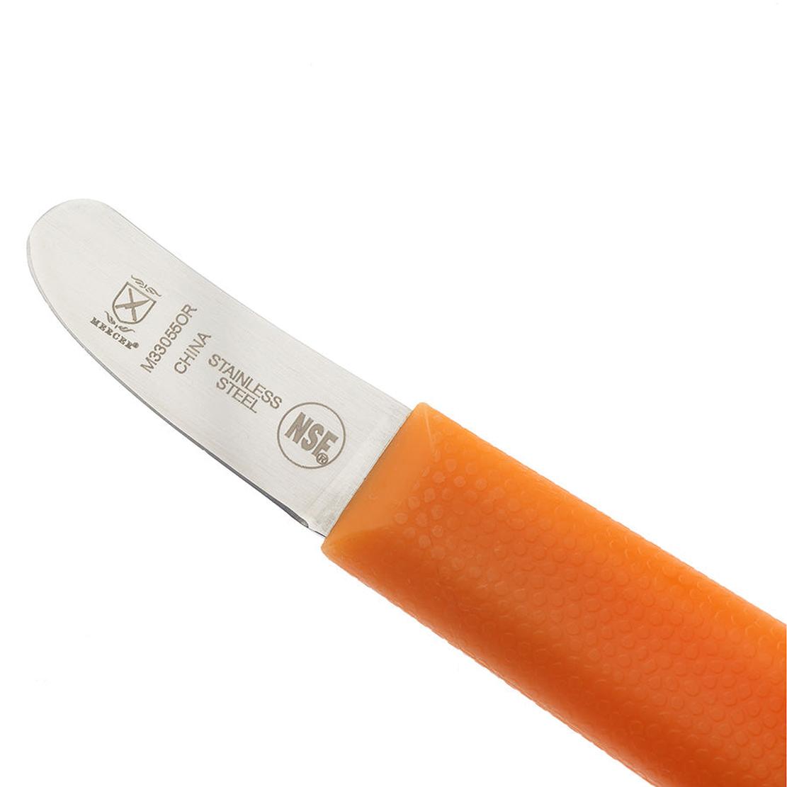 MERCER SPORT Orange Sport Handle 2" Scallop Knife