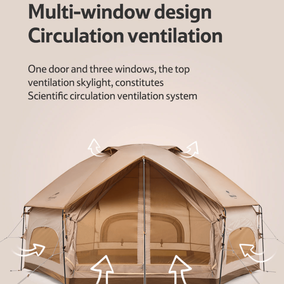 Naturehike MG Hexagonal Tent For 3-4 Persons