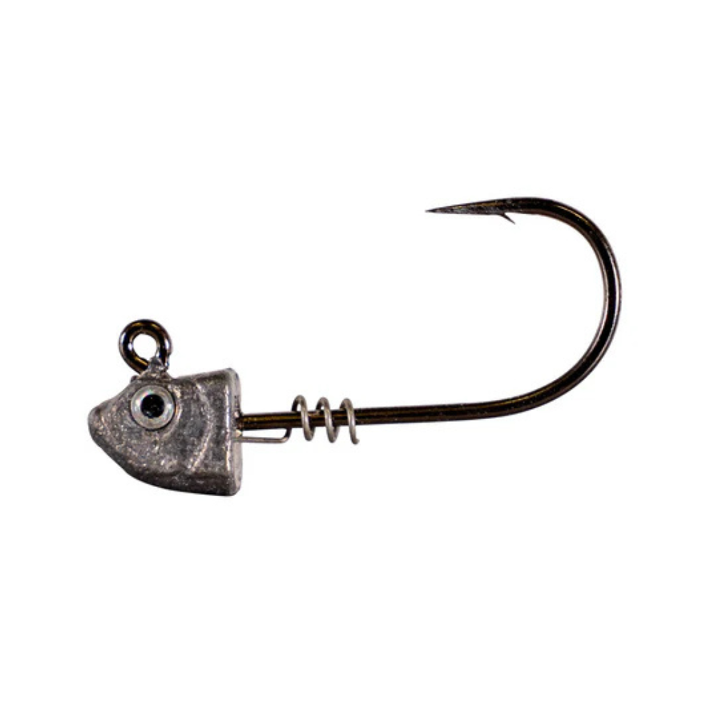 R&R Minnow Jigheads- Black Nickel 2x Mustad Hook