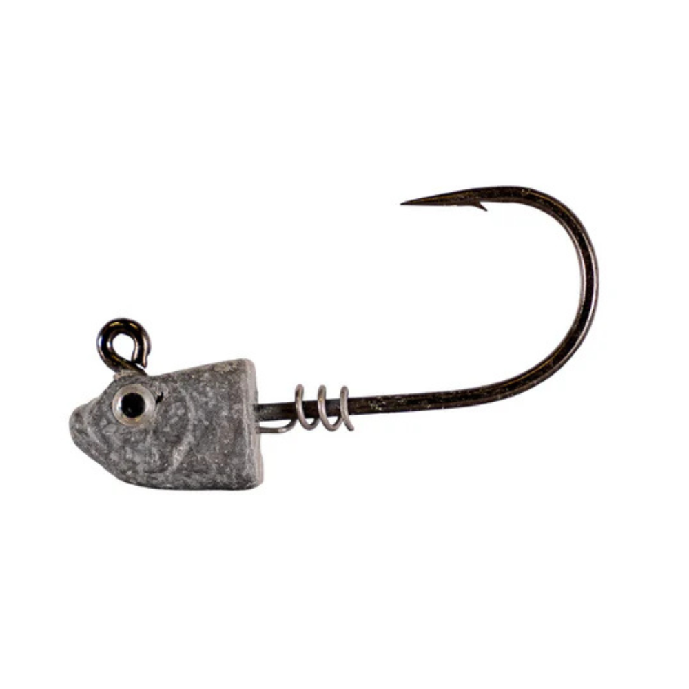 R&R Minnow Jigheads- Black Nickel 2x Mustad Hook