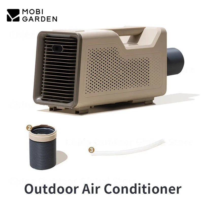 MOBI GARDEN Mobile Air Conditioner Outdoor Portable Fan Integrated Car Cooler 450W Cooling Camping Tent Indoor Car Cooling Fan With Built-in Lighting