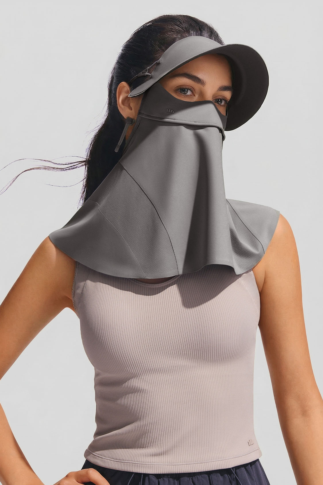 Women's Brimmed Neck Sun Protection Face Cover UPF 2000+ MP356