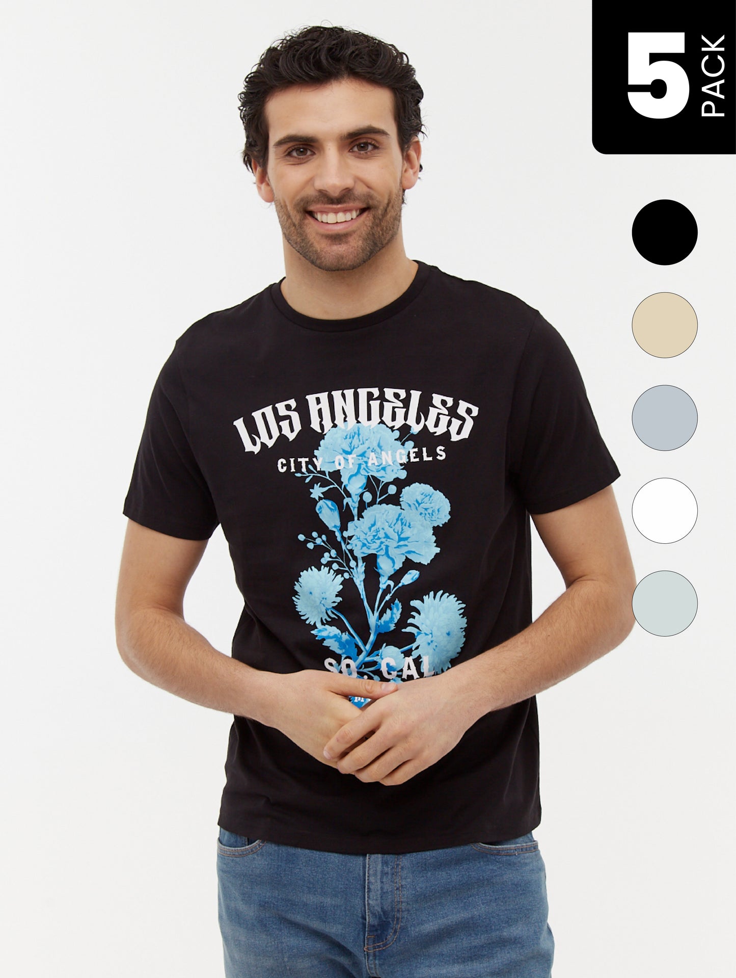 Rutall Assorted Graphic T-Shirt 5-Pack
