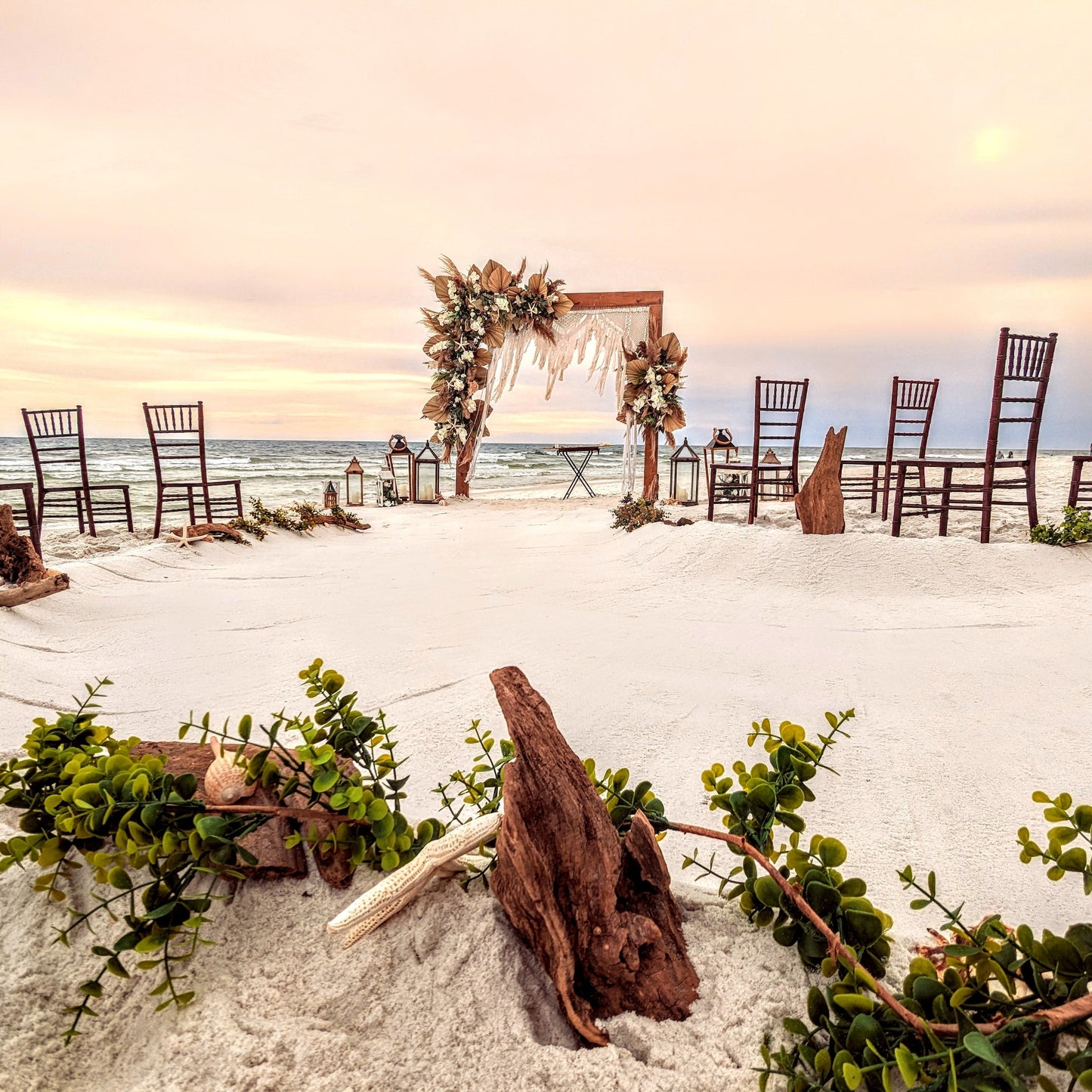Macrame Curtain Wedding Arbor