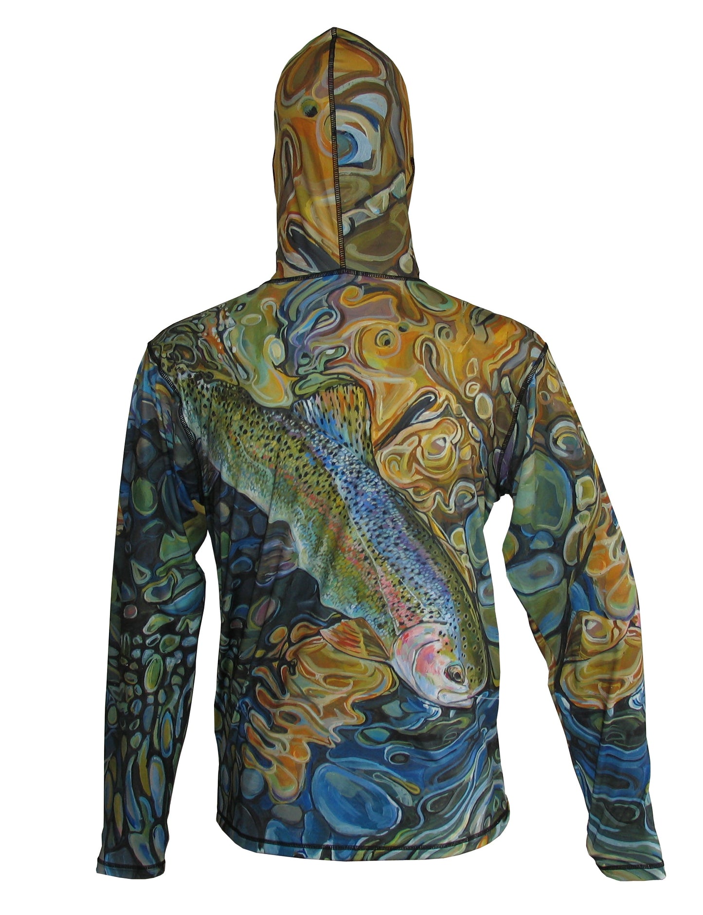 Magic Waters Rainbow Trout Graphic Fishing Hoodie