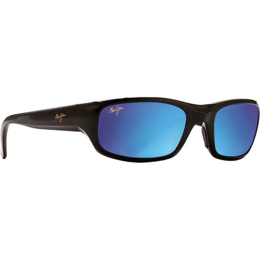 MAUI JIM MYMAUI STINGRAY Sunglasses Gloss Black | Blue Hawaii Super Thin Glass