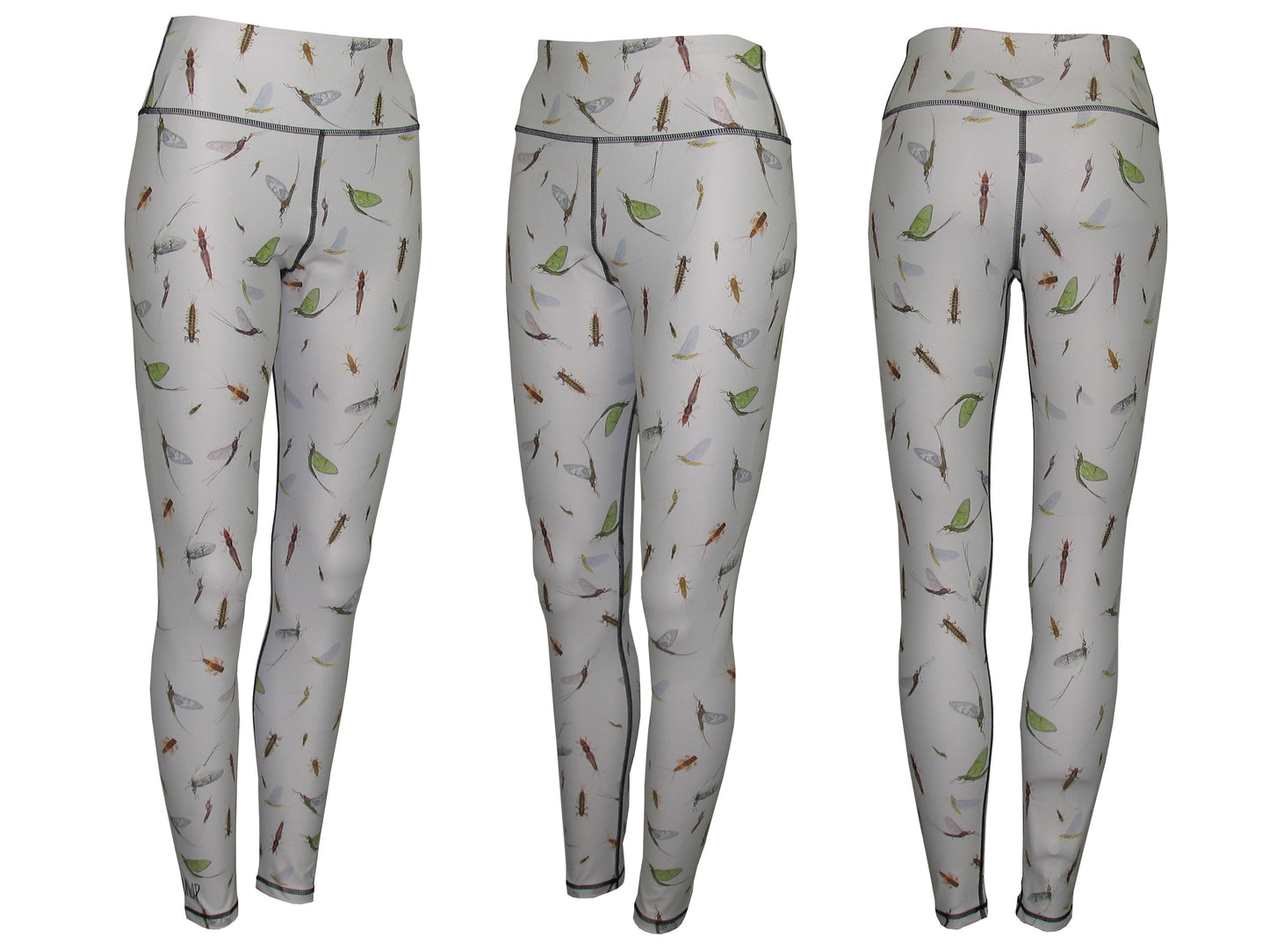 Mayfly Fish Print Patterned All Sport Leggings
