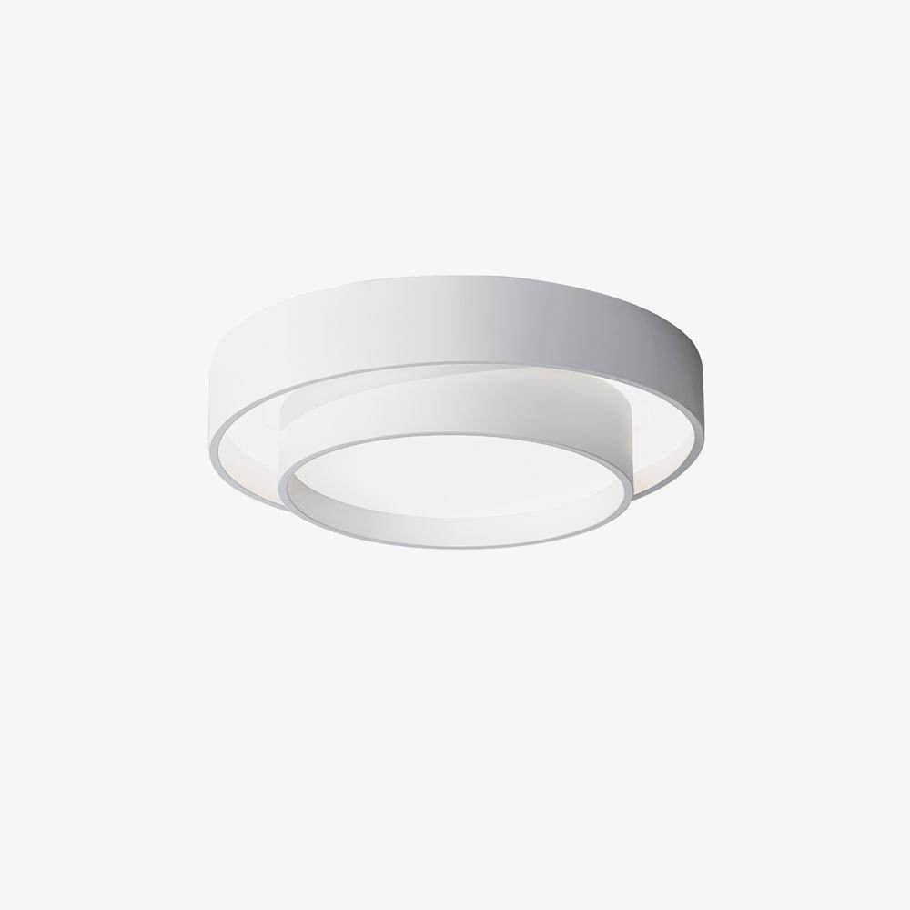 Modern Flush Mount Ceiling Light With Floating Ring Diffuser