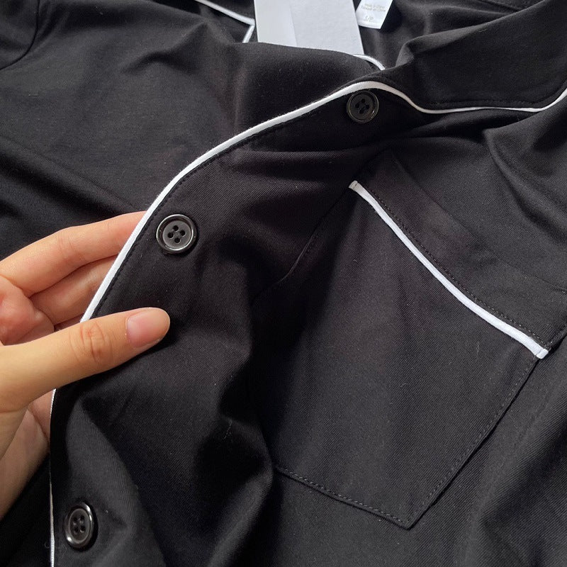 Men Milk Fiber Long sleeves Pajama Set