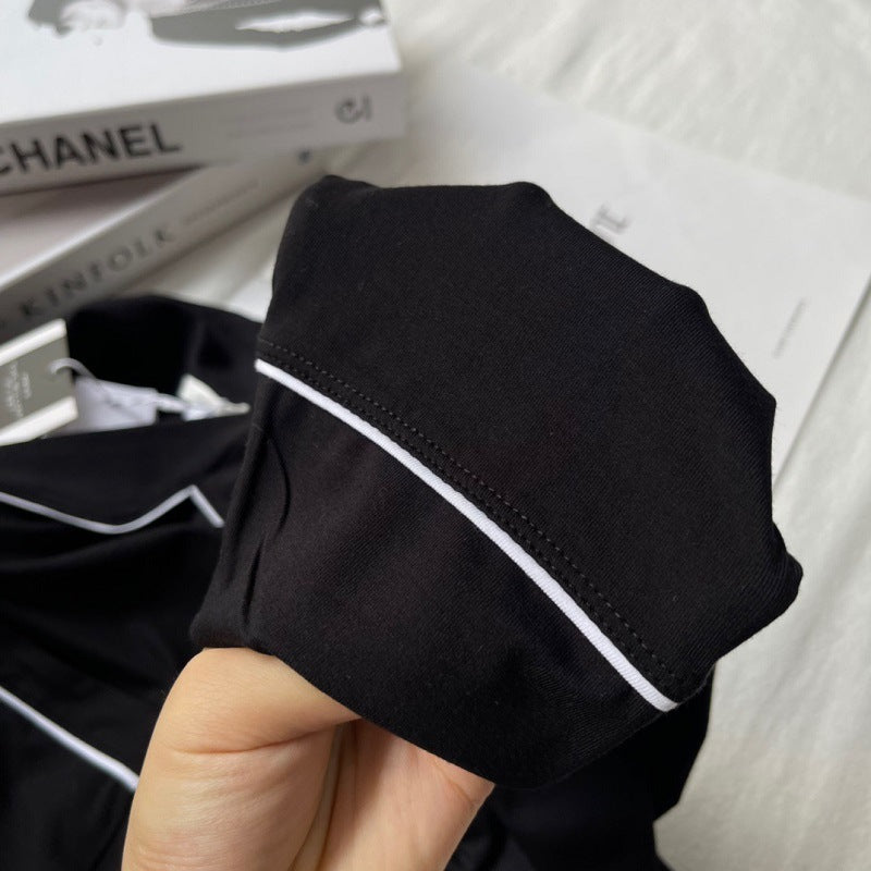 Men Milk Fiber Long sleeves Pajama Set