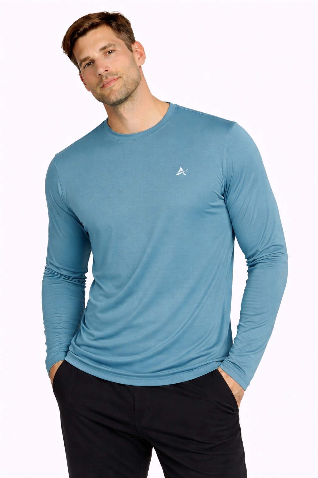 Men's Cooling Crew Neck Long Sleeve T-Shirt - CLOSEOUT