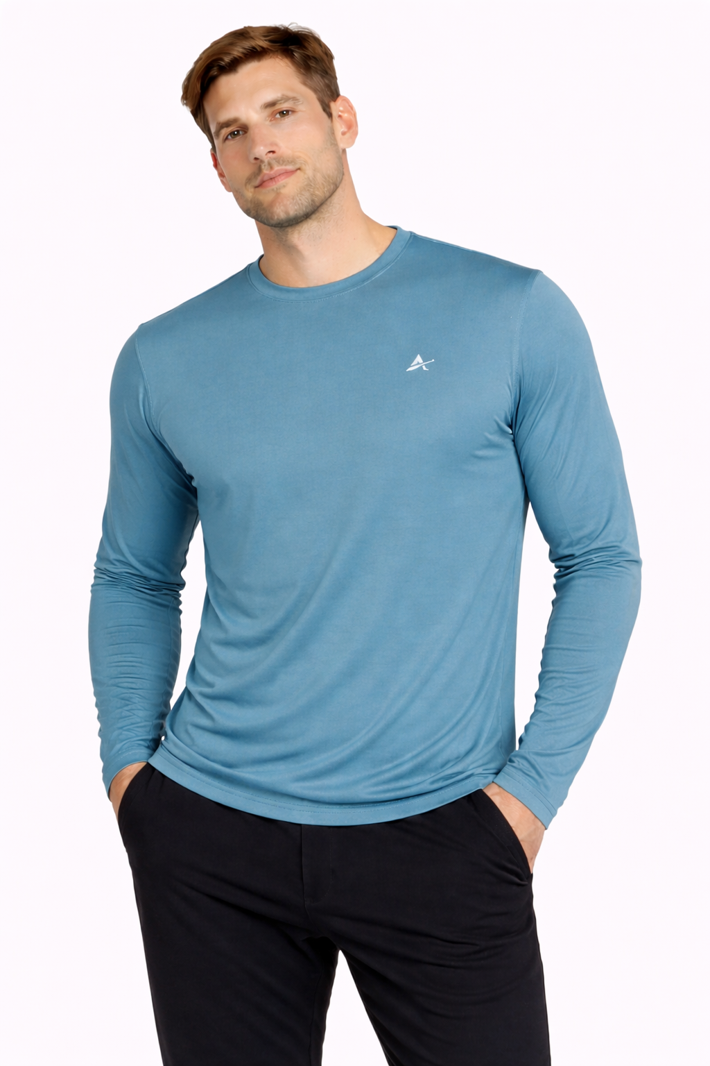 Men's Cooling Crew Neck Long Sleeve T-Shirt - CLOSEOUT