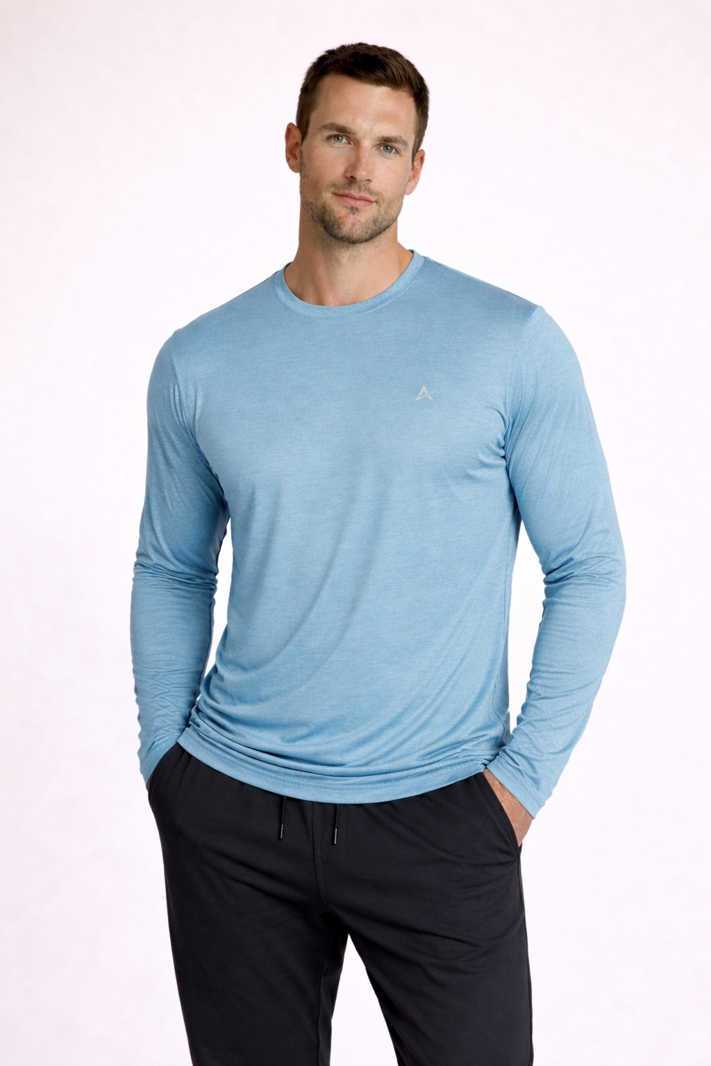 Men's Cooling Crew Neck Long Sleeve T-Shirt - CLOSEOUT
