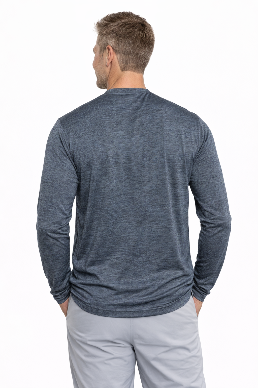 Men's Cooling Crew Neck Long Sleeve T-Shirt - CLOSEOUT