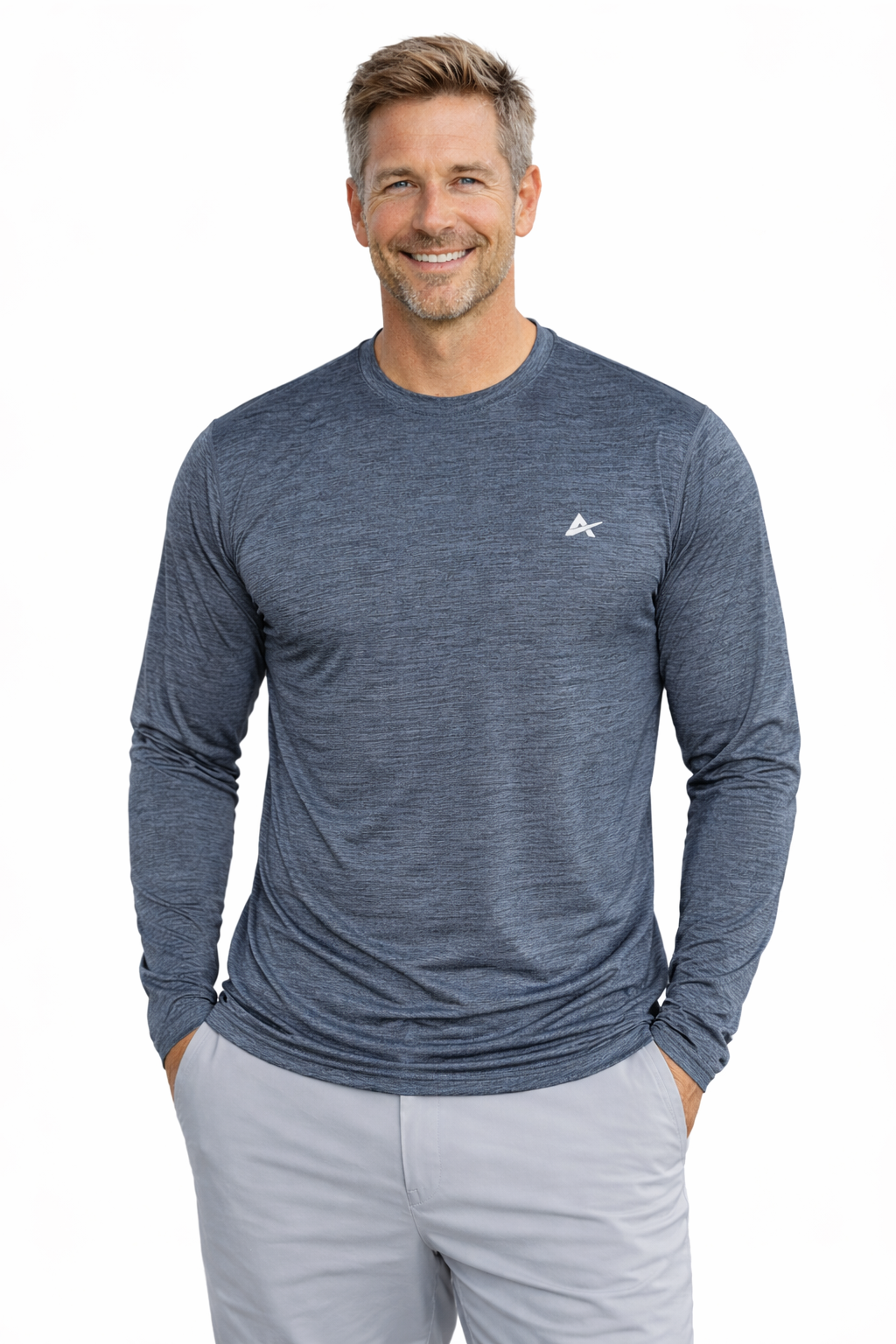 Men's Cooling Crew Neck Long Sleeve T-Shirt - CLOSEOUT