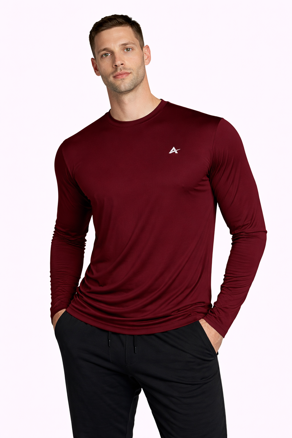 Men's Cooling Crew Neck Long Sleeve T-Shirt - CLOSEOUT