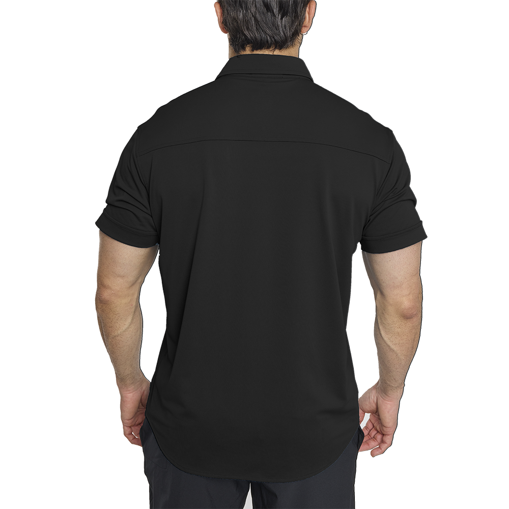 Men's Cooling Button Down Shirt - Short Sleeve - CLOSEOUT