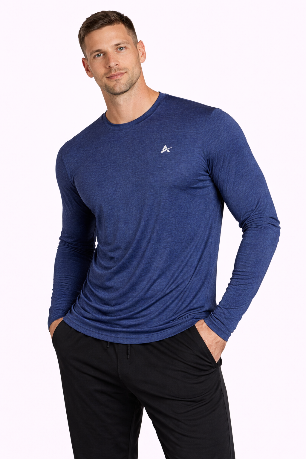 Men's Cooling Crew Neck Long Sleeve T-Shirt - CLOSEOUT