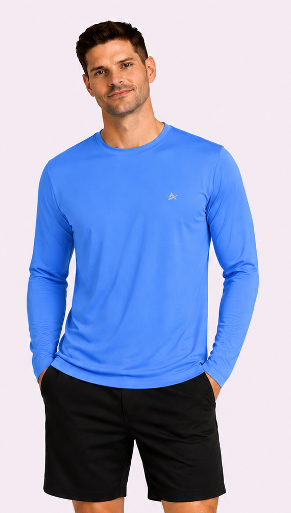 Men's Cooling Crew Neck Long Sleeve T-Shirt - CLOSEOUT