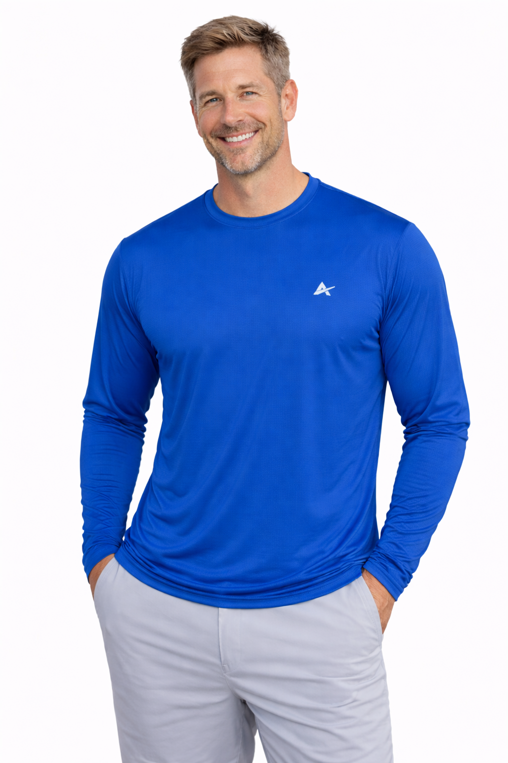 Men's Cooling Crew Neck Long Sleeve T-Shirt - CLOSEOUT