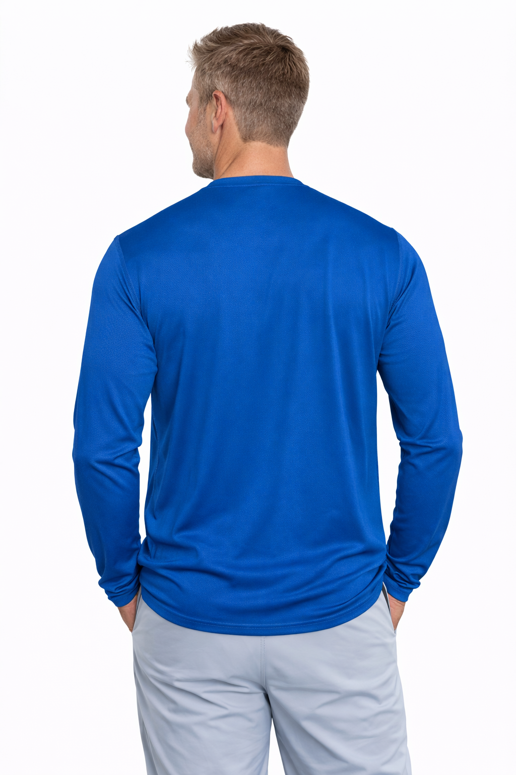 Men's Cooling Crew Neck Long Sleeve T-Shirt - CLOSEOUT