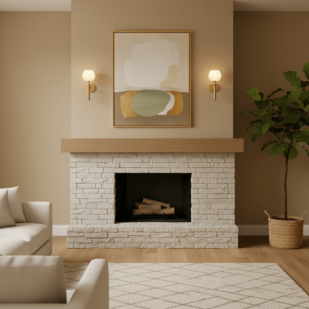Textured Tulip Shade Wall Lamp With Round Backplate