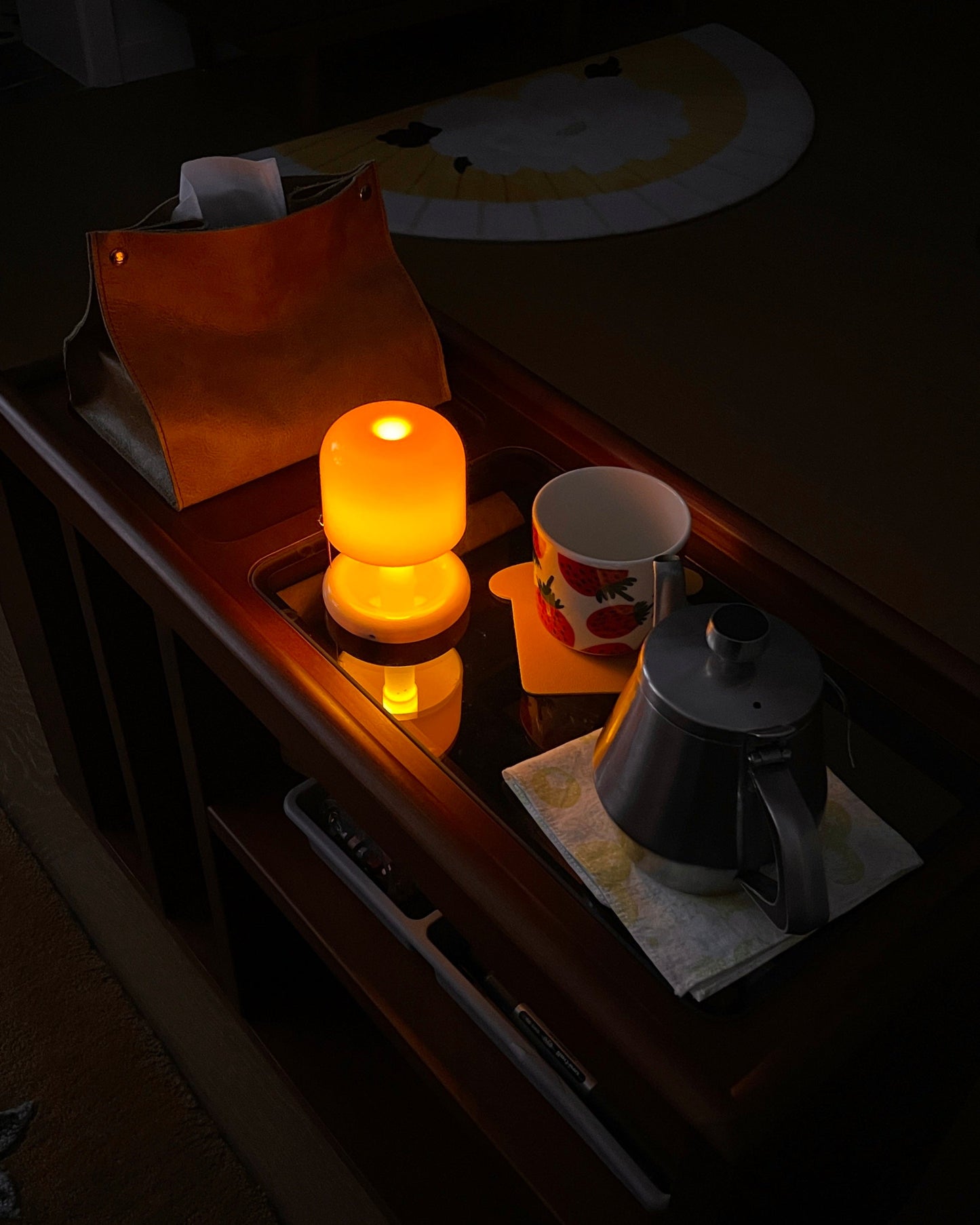 Mini Mushroom Table Lamp With Rounded Base