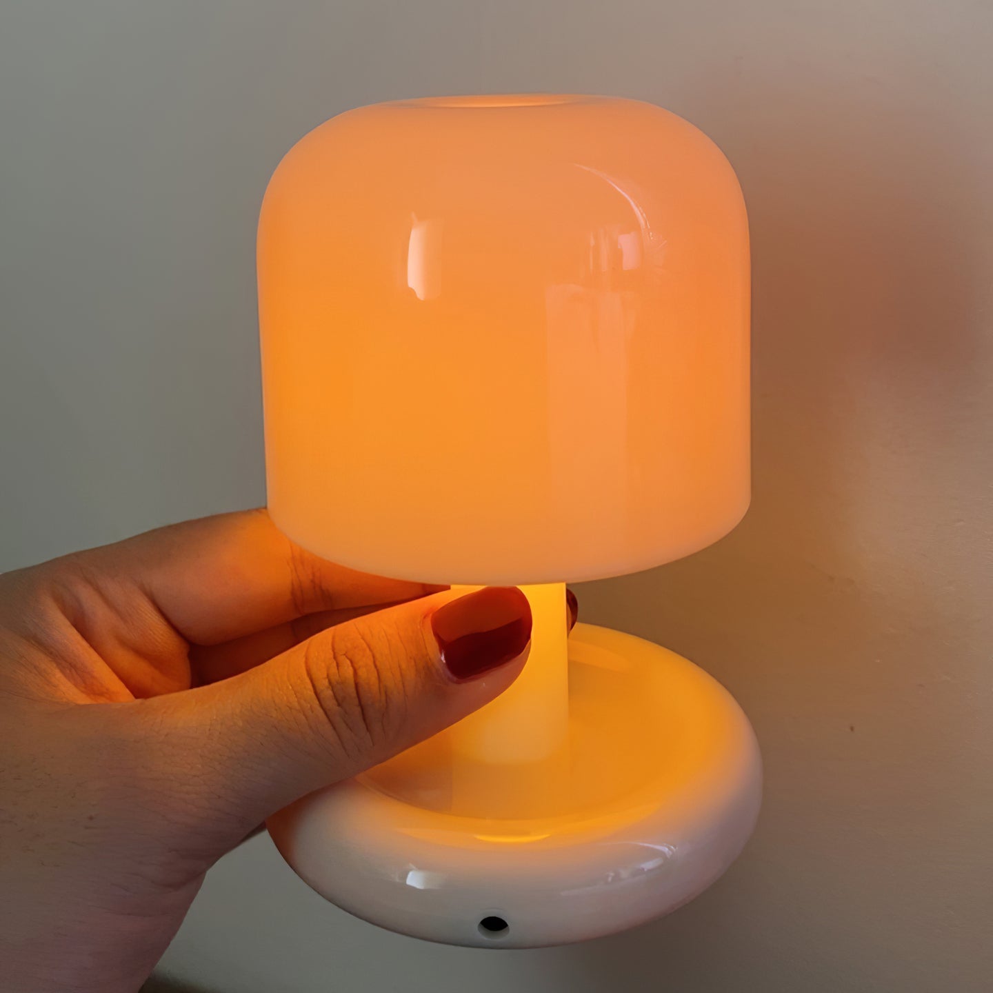 Mini Mushroom Table Lamp With Rounded Base