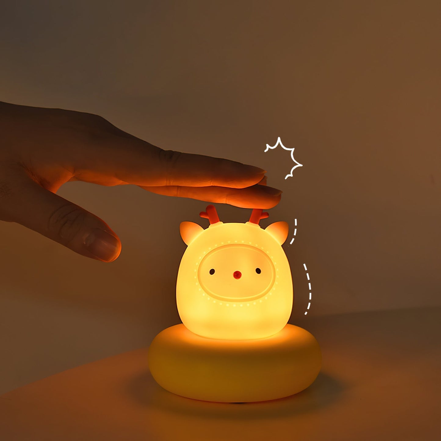 Mini Mushroom Table Lamp With Rounded Base