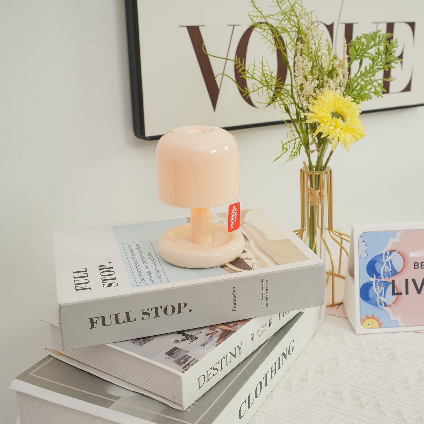 Mini Mushroom Table Lamp With Rounded Base