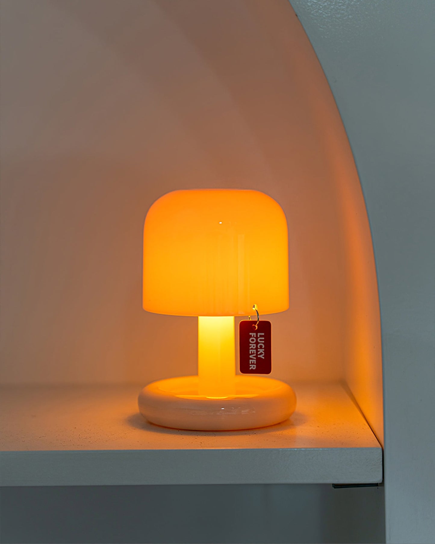 Mini Mushroom Table Lamp With Rounded Base
