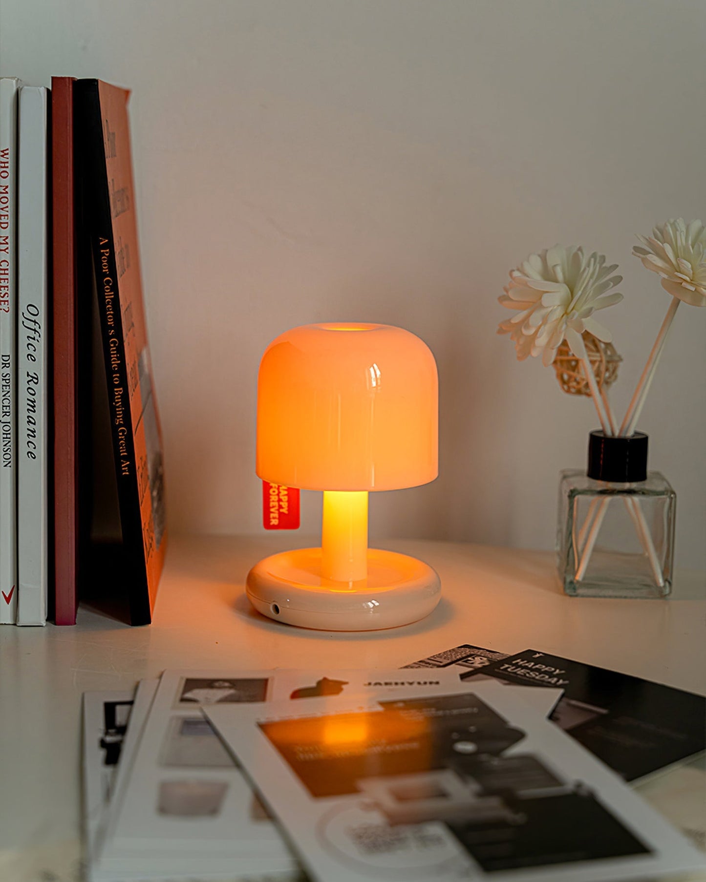 Mini Mushroom Table Lamp With Rounded Base