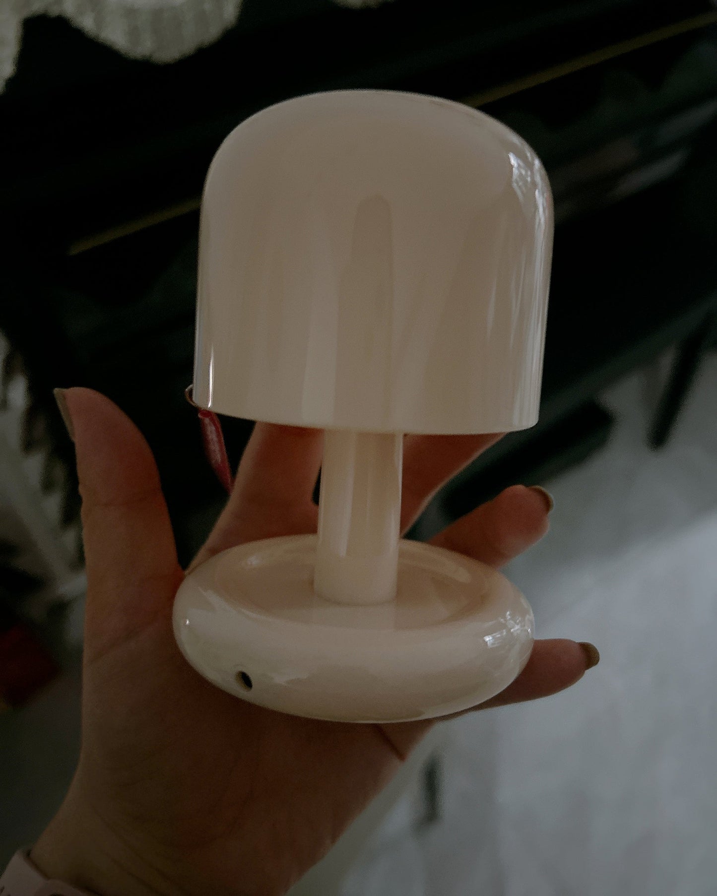 Mini Mushroom Table Lamp With Rounded Base