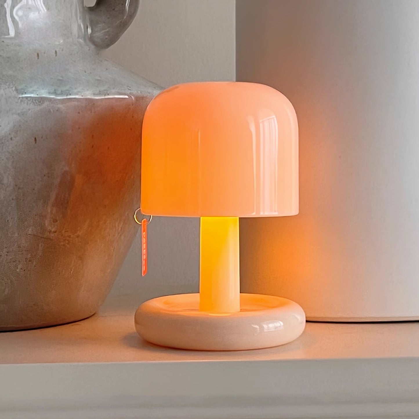 Mini Mushroom Table Lamp With Rounded Base