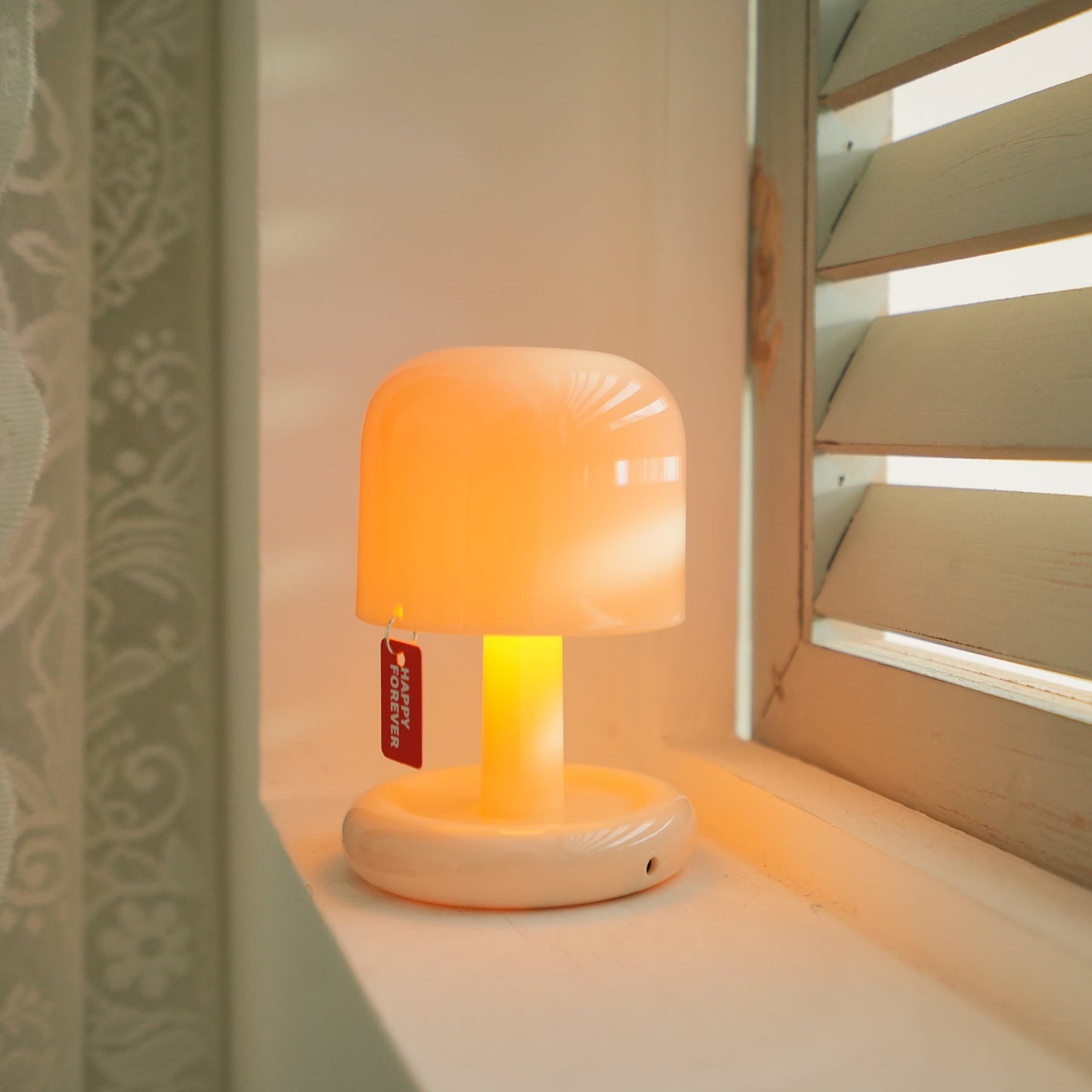 Mini Mushroom Table Lamp With Rounded Base