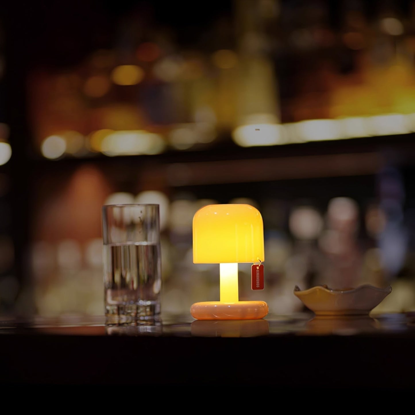 Mini Mushroom Table Lamp With Rounded Base