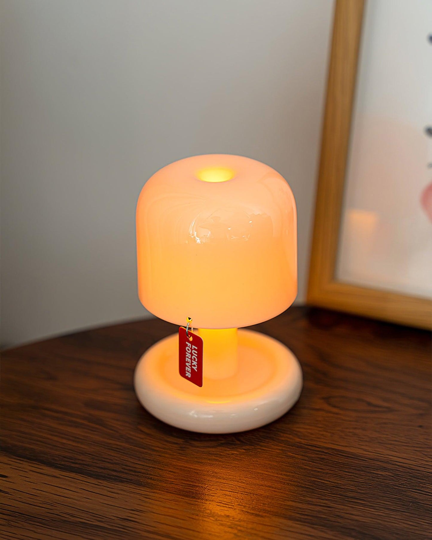 Mini Mushroom Table Lamp With Rounded Base