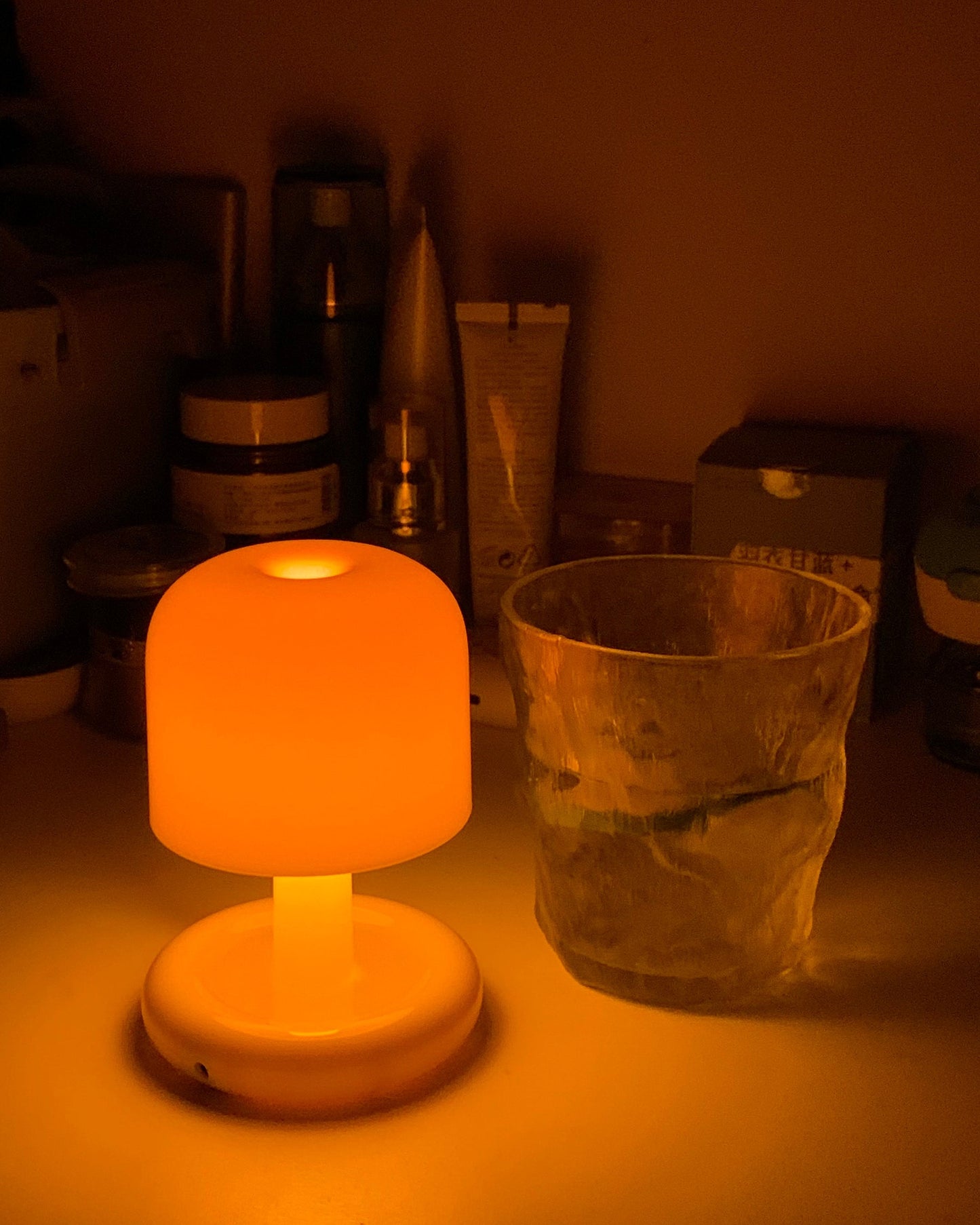 Mini Mushroom Table Lamp With Rounded Base