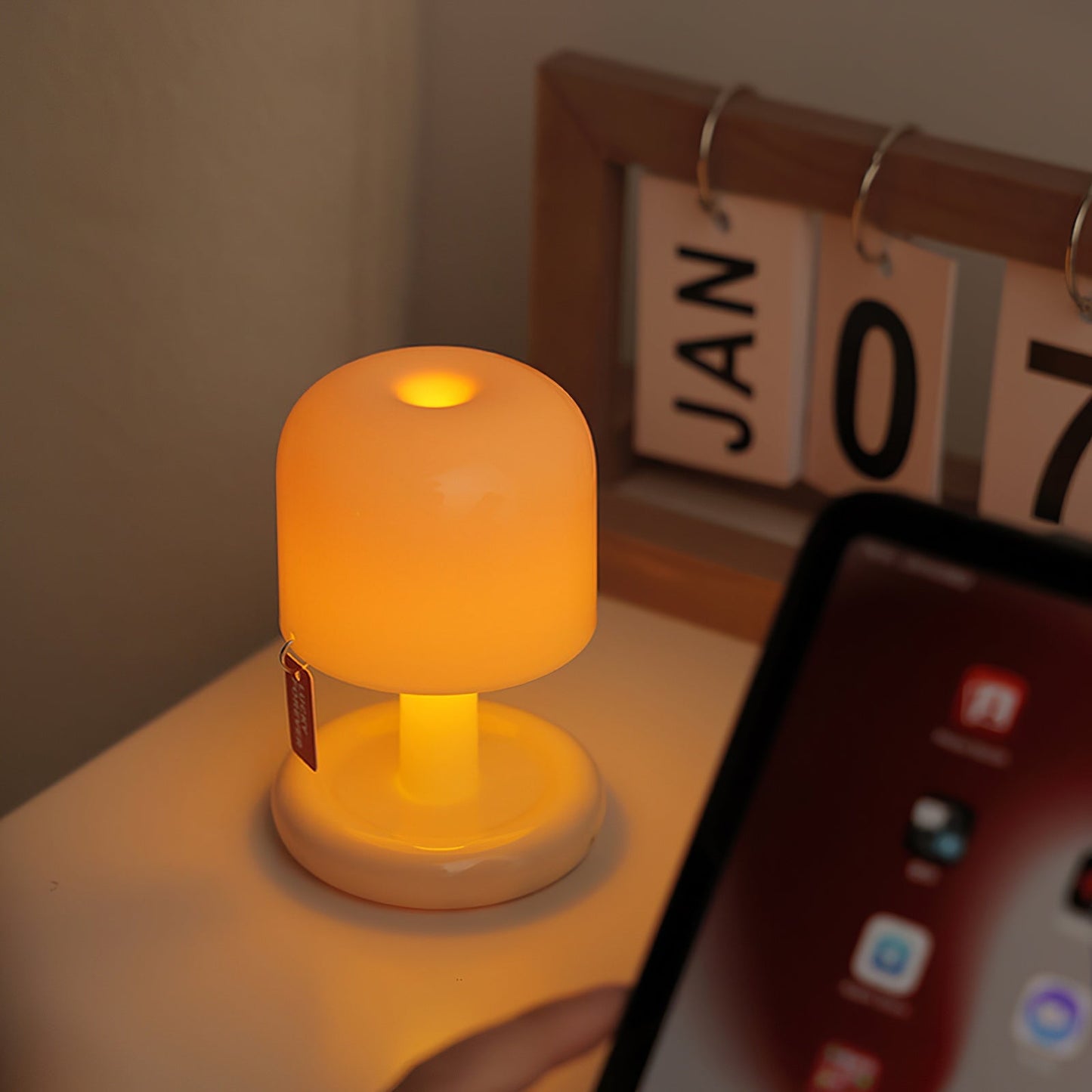 Mini Mushroom Table Lamp With Rounded Base