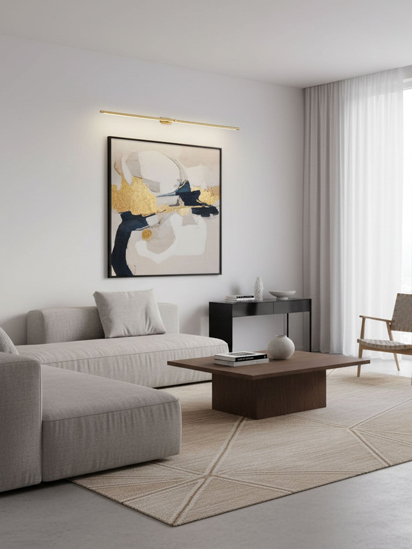Minimalist Linear Adjustable Wall Light For Picture And Mirror