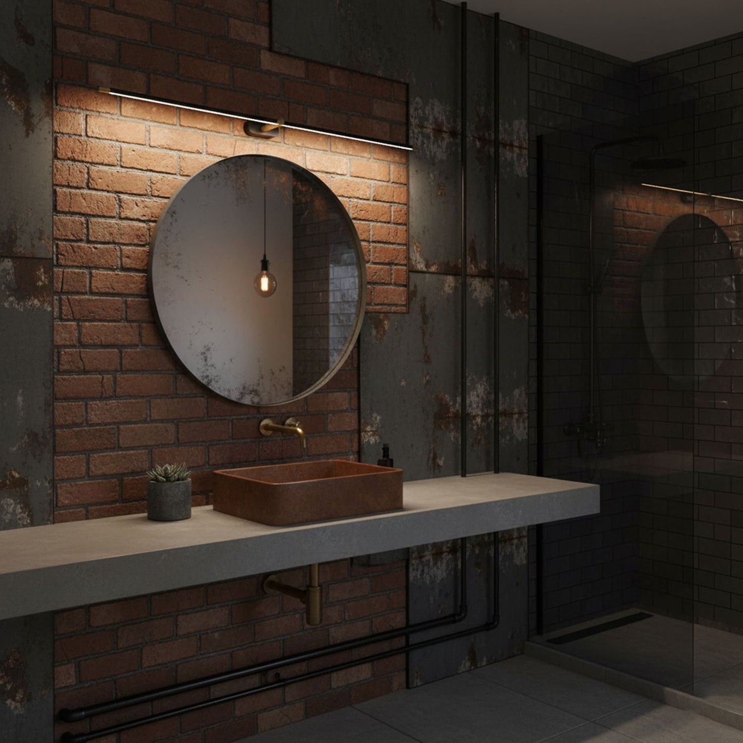 Minimalist Linear Adjustable Wall Light For Picture And Mirror