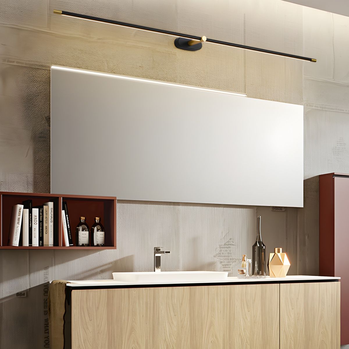 Minimalist Linear Adjustable Wall Light For Picture And Mirror
