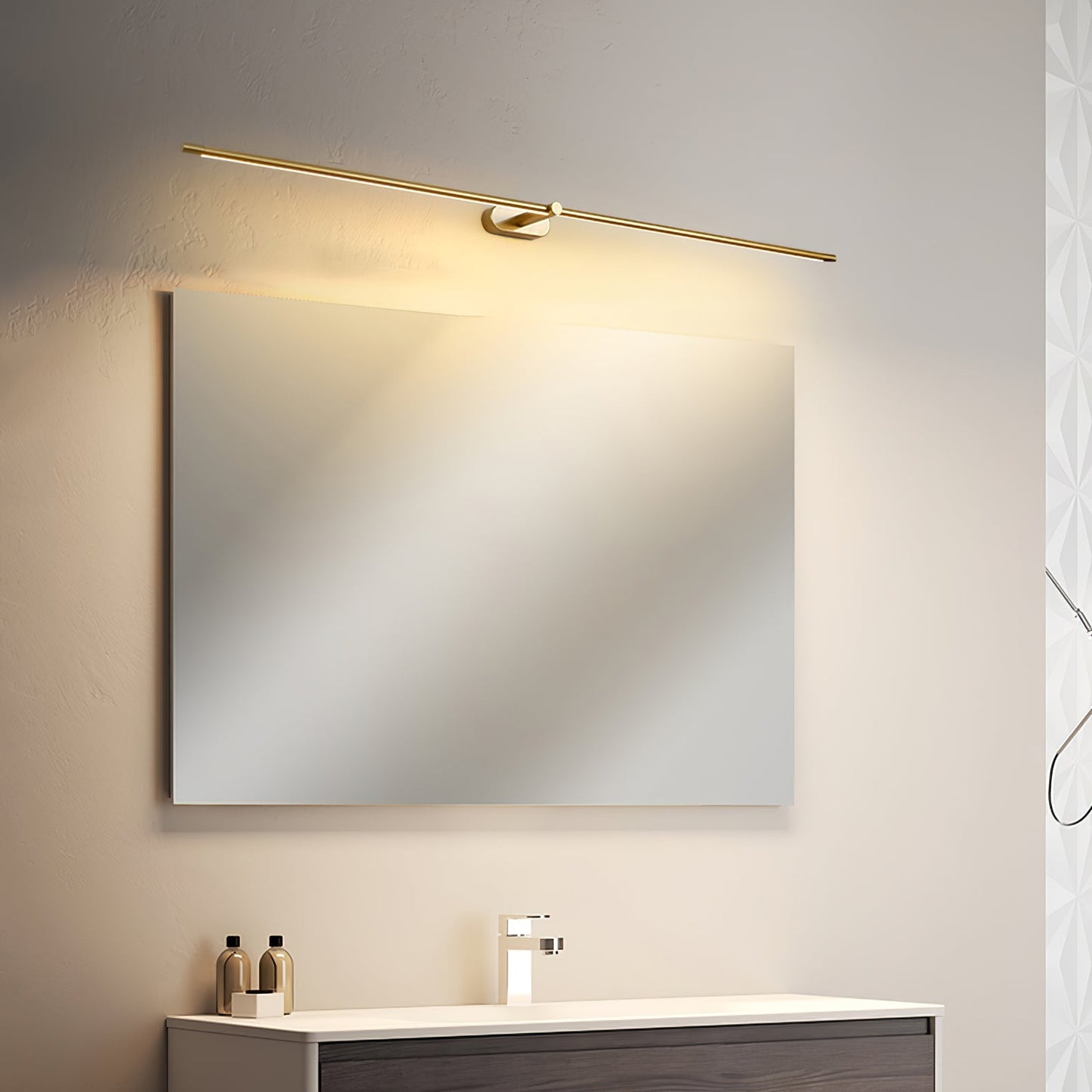 Minimalist Linear Adjustable Wall Light For Picture And Mirror