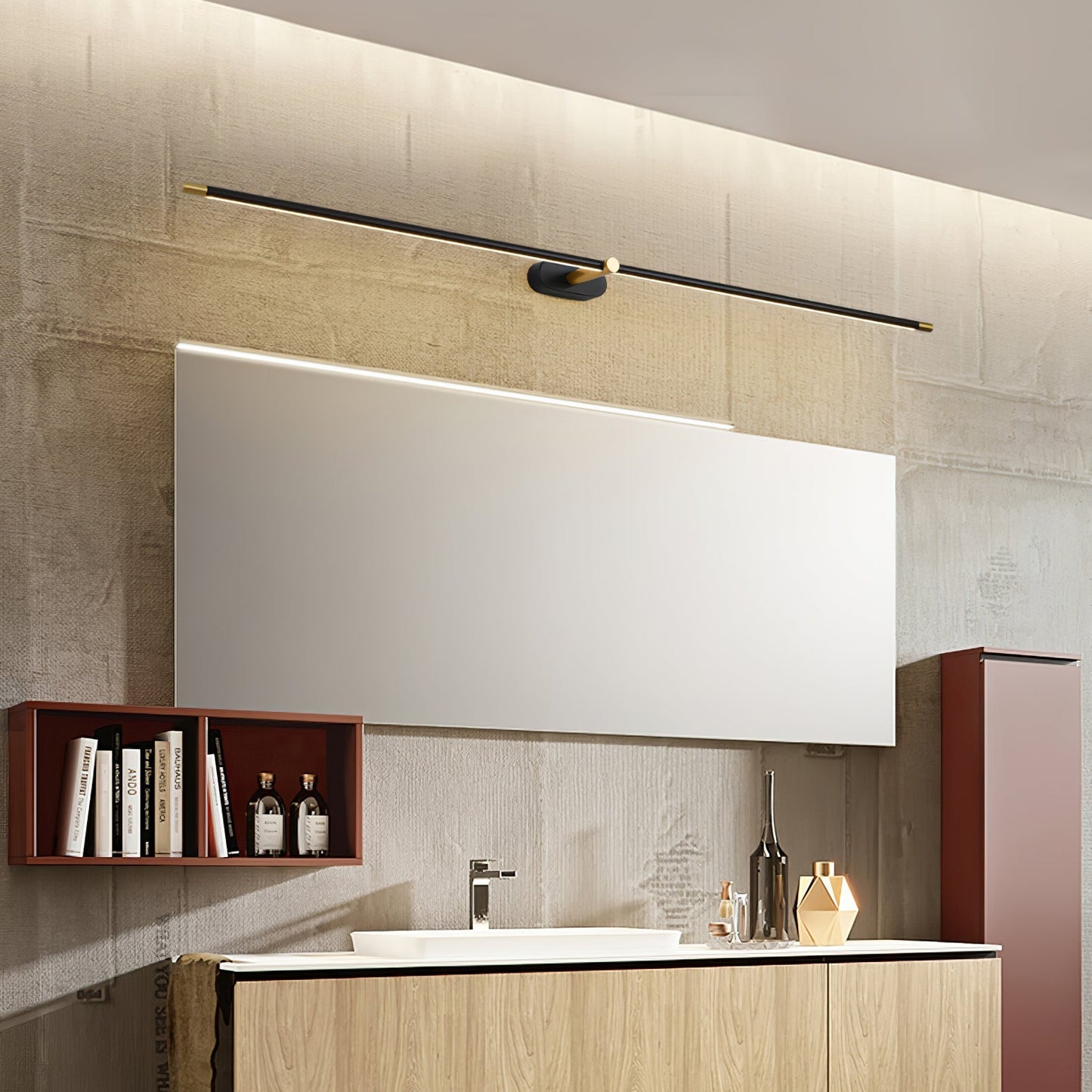 Minimalist Linear Adjustable Wall Light For Picture And Mirror