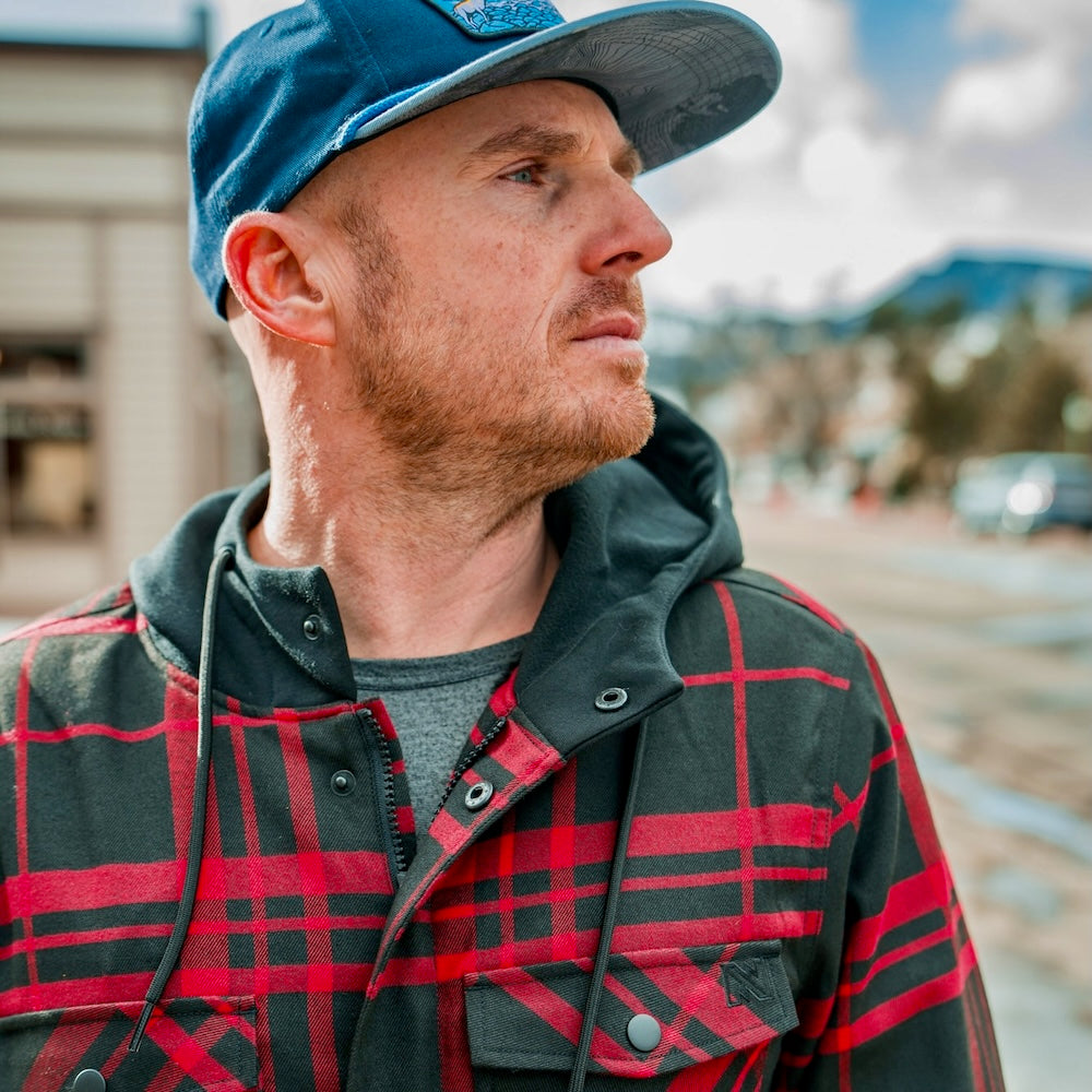 Flannel Heated Hoodie Jacket