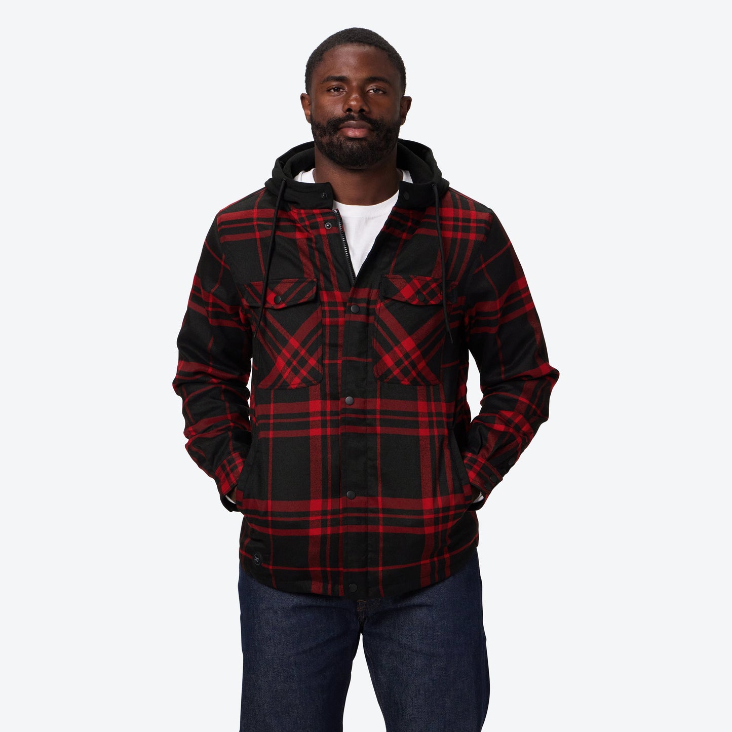 Flannel Heated Hoodie Jacket